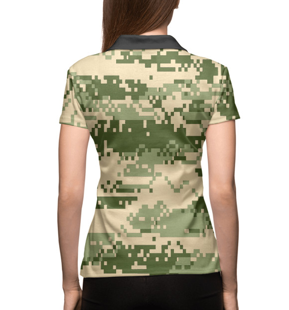 Женское поло с изображением Ракетные войска | ПВО цвета Белый