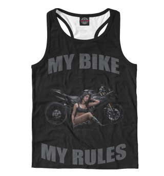 Мужская майка-борцовка My bike - my rules