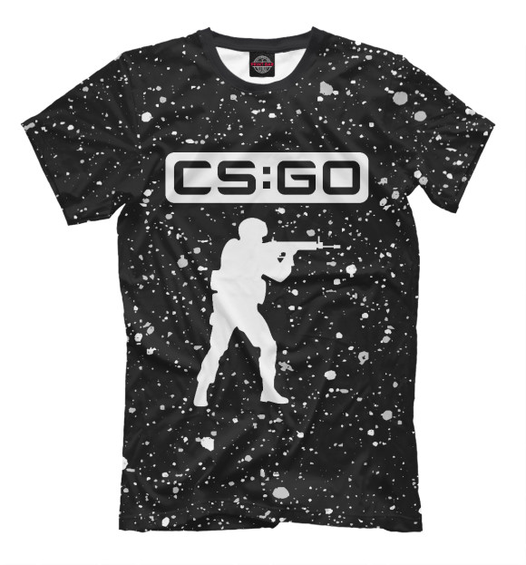 Мужская футболка с изображением CS GO цвета Белый