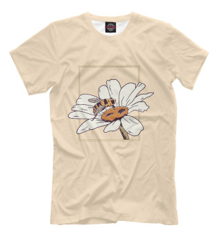 Мужская футболка Bee flower