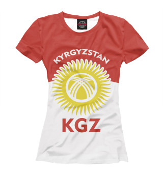 Женская футболка Киргизстан