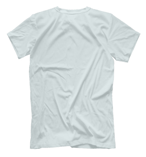 Мужская футболка с изображением Два слона цвета Белый
