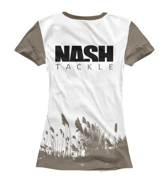 Женская футболка с изображением Nash series цвета Белый