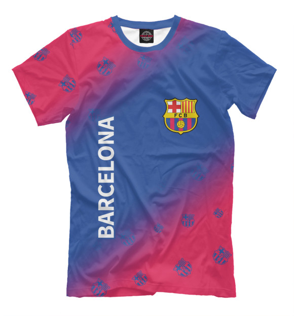 Футболка для мальчиков с изображением Barcelona / Барселона цвета Белый