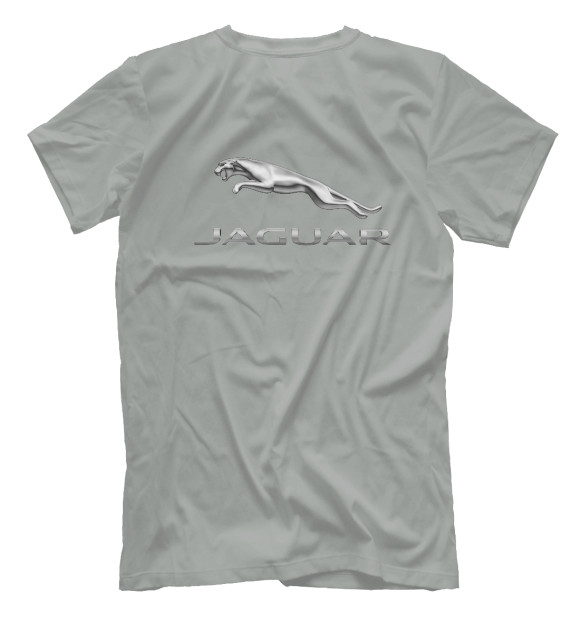 Мужская футболка с изображением Jaguar цвета Белый
