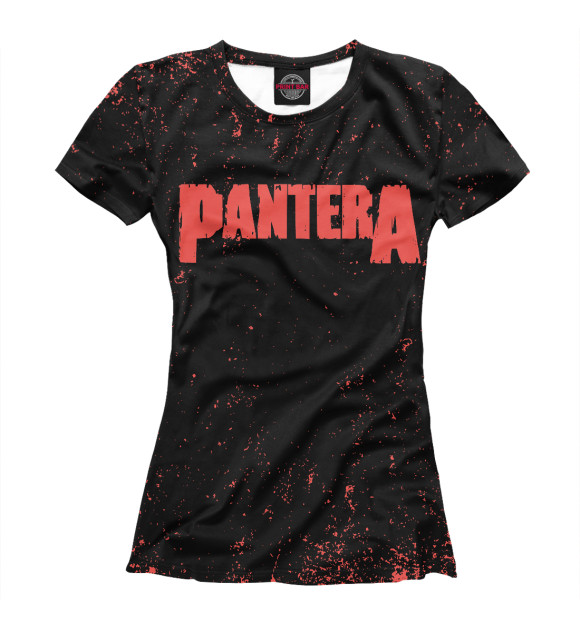 Женская футболка с изображением Pantera цвета Белый