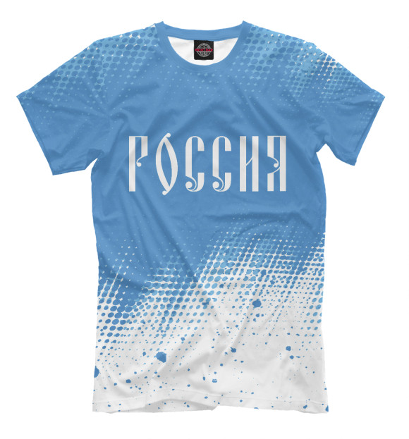 Футболка для мальчиков с изображением Россия / Russia цвета Белый