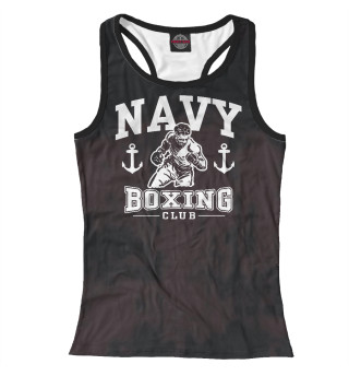 Женская майка-борцовка Navy Boxing