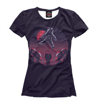 Женская футболка Астронавт пришелец