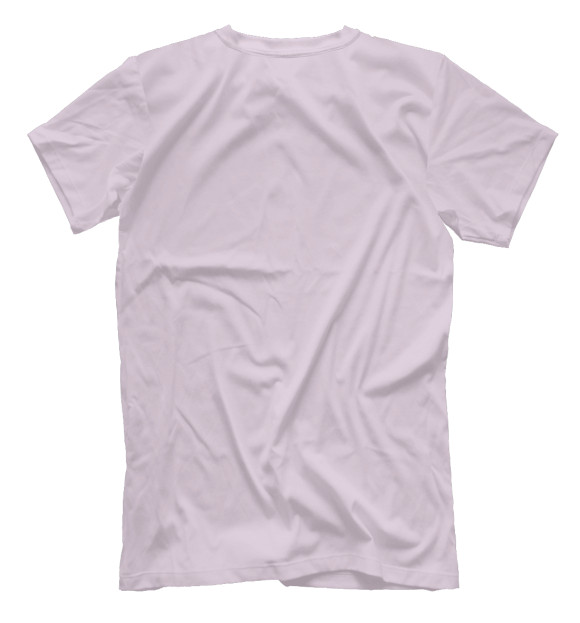 Мужская футболка с изображением Свинка с пончиком цвета Белый