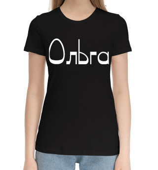 Хлопковая футболка для девочек Ольга