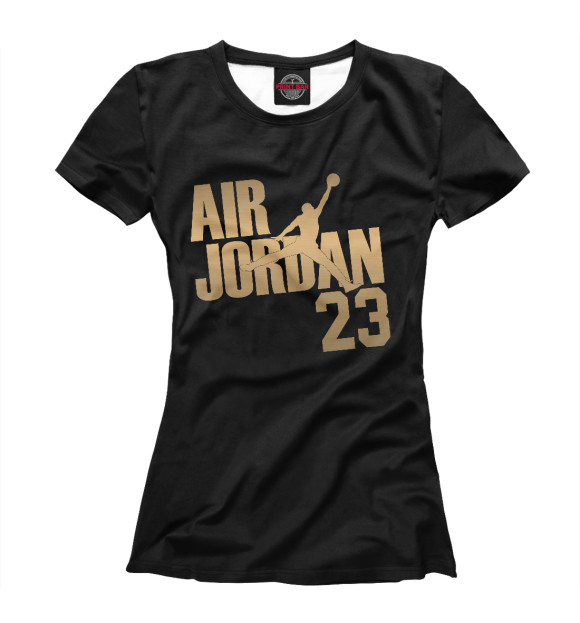Женская футболка с изображением Air Jordan (Аир Джордан) цвета Белый