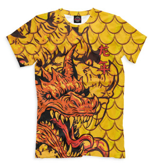Мужская футболка Злой дракон