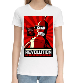 Хлопковая футболка для девочек Revolution Bender Bending Rodriguez