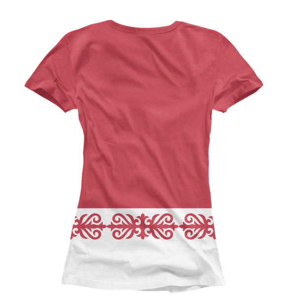 Женская футболка с изображением Кызыл-кыя цвета Белый