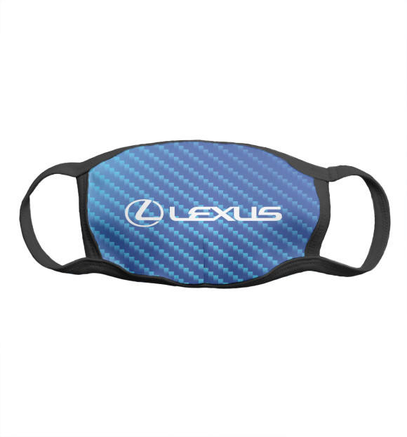 Маска тканевая с изображением Lexus / Лексус цвета Белый