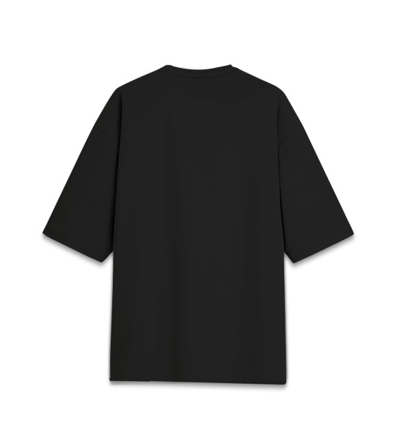 Женская футболка оверсайз с изображением Ахули цвета Черный