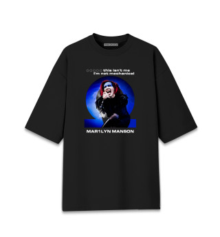Женская футболка оверсайз Marilyn Manson Omega