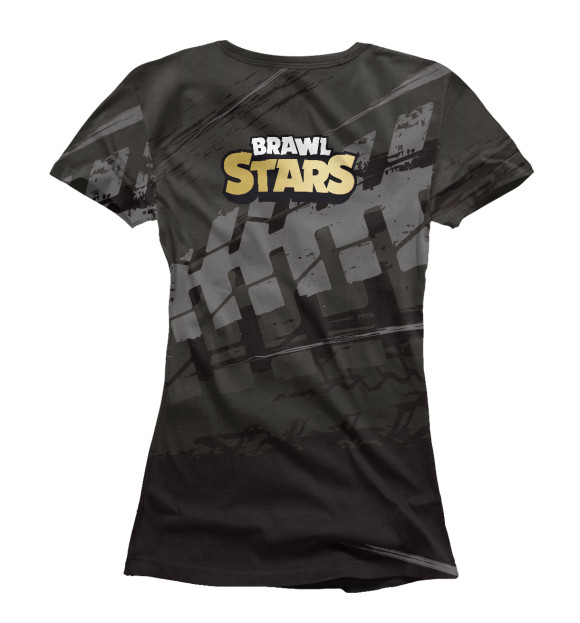 Женская футболка с изображением Brawl Stars Crow (Ворон) цвета Белый