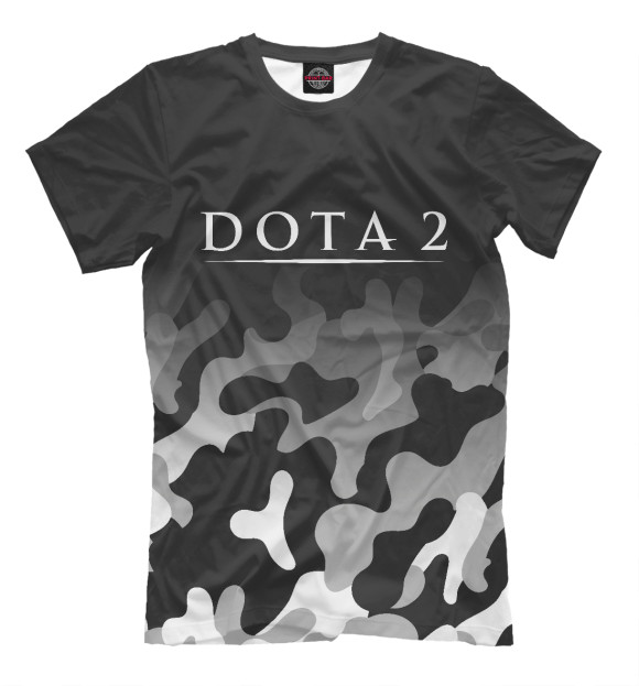 Мужская футболка с изображением Dota 2 цвета Белый