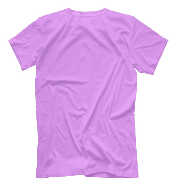 Мужская футболка с изображением Единорог на радуге цвета Белый
