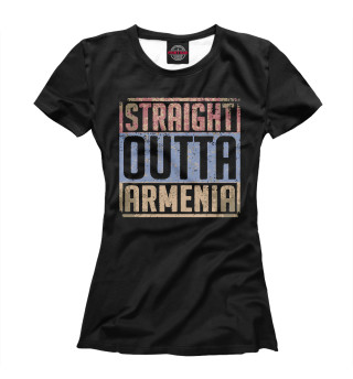 Женская футболка Прямиком из Армении