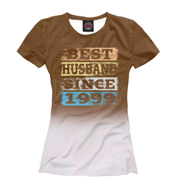 Женская футболка с изображением Best Husband Since 1999 цвета Белый
