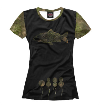 Женская футболка Carp Fishing