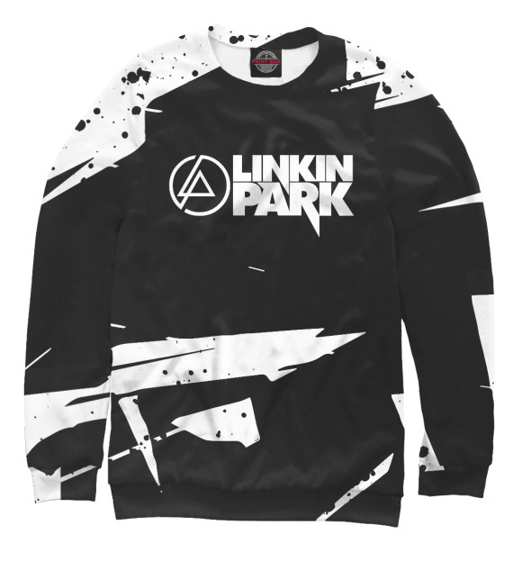 Женский свитшот с изображением Linkin Park цвета Белый