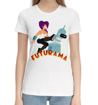 Хлопковая футболка для девочек Futurama