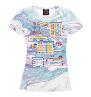 Женская футболка Программные окна