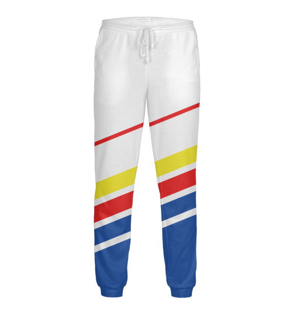 Мужские спортивные штаны с изображением Suzuki цвета Белый
