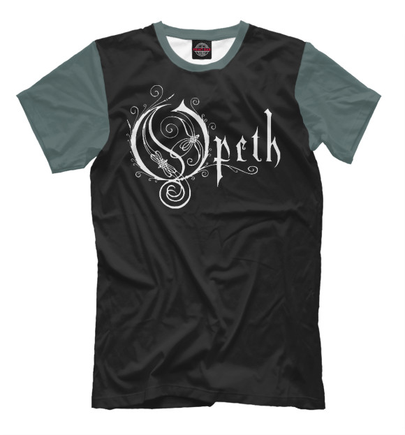 Мужская футболка с изображением Opeth цвета Белый