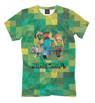 Мужская футболка Minecraft герои