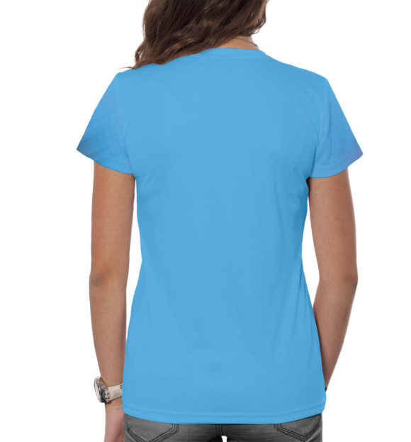 Женская футболка с изображением Рыженький полосатик цвета Белый