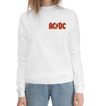 Женский хлопковый свитшот AC/DC