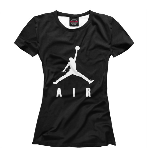 Женская футболка с изображением Air Jordan (Аир Джордан) цвета Белый