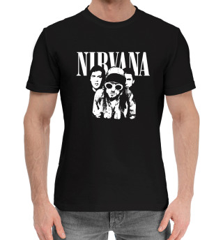 Мужская хлопковая футболка Nirvana