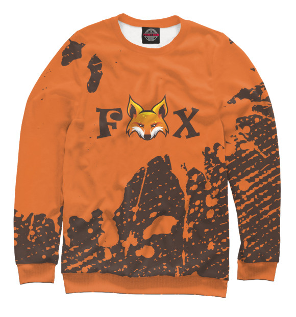 Свитшот для мальчиков с изображением Fox цвета Белый