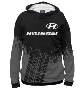Худи для девочки Hyundai Speed Tires (темный фон)
