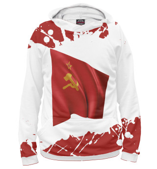 Худи для девочки Советский Союз - Флаг - Брызги