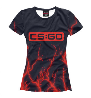 Женская футболка CS:GO - Молнии