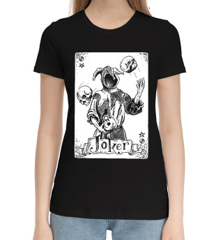 Хлопковая футболка для девочек Joker