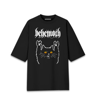 Мужская футболка оверсайз Behemoth Rock Cat