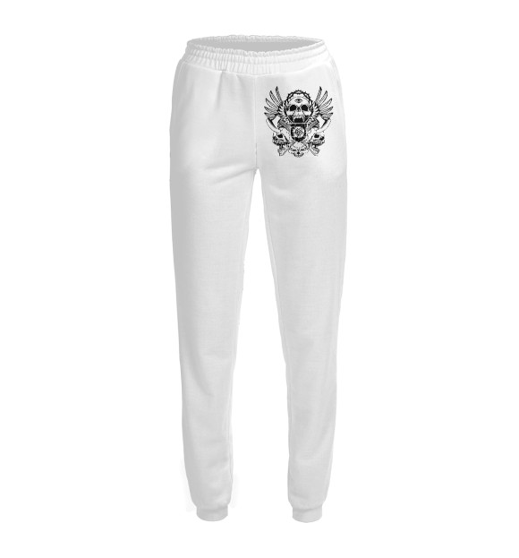 Женские спортивные штаны с изображением Смерть цвета Белый