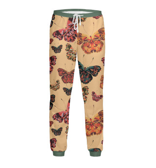 Мужские спортивные штаны Разноцветные бабочки