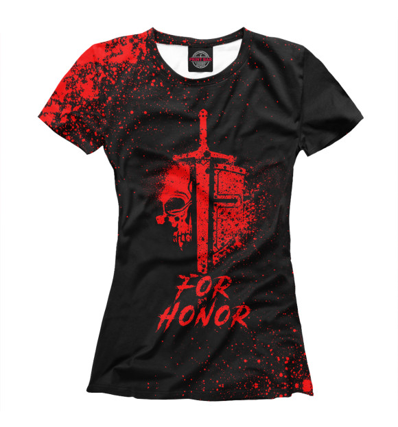 Женская футболка с изображением For Honor (1) цвета Белый