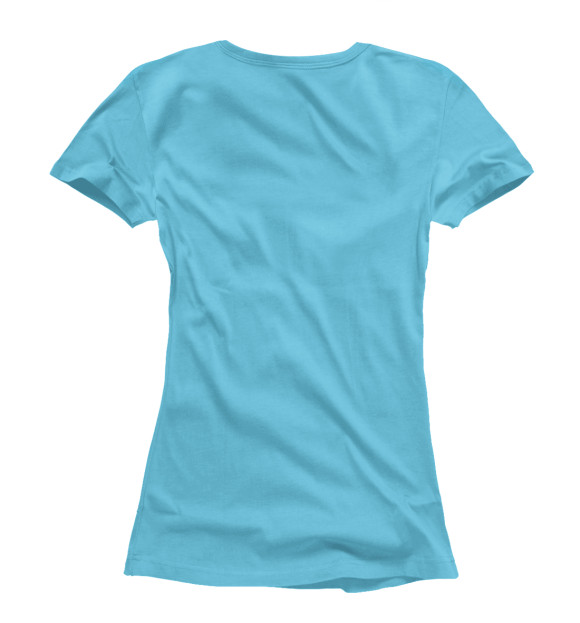 Женская футболка с изображением Мишень для дартса цвета Белый
