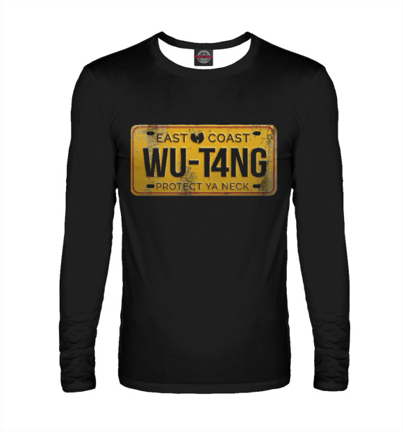 Мужской лонгслив с изображением Wu-Tang - East Coast цвета Белый