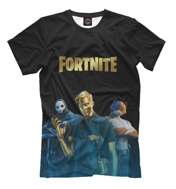 Мужская футболка с изображением Fortnite 2 Сезон (Глава 2) цвета Белый